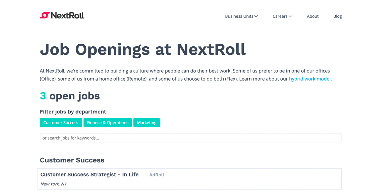 Nextroll Job Board